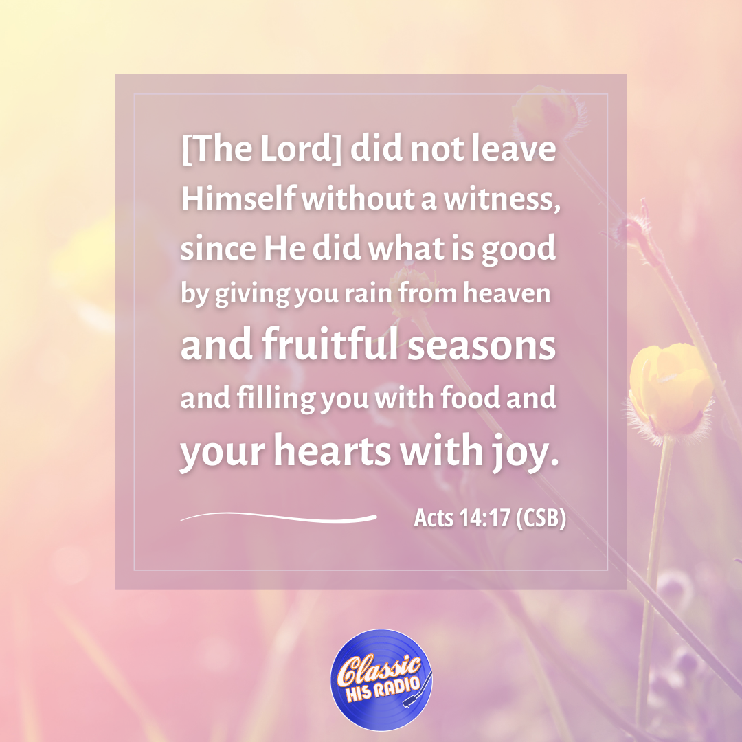 Acts 14:17 - Verse of the Day