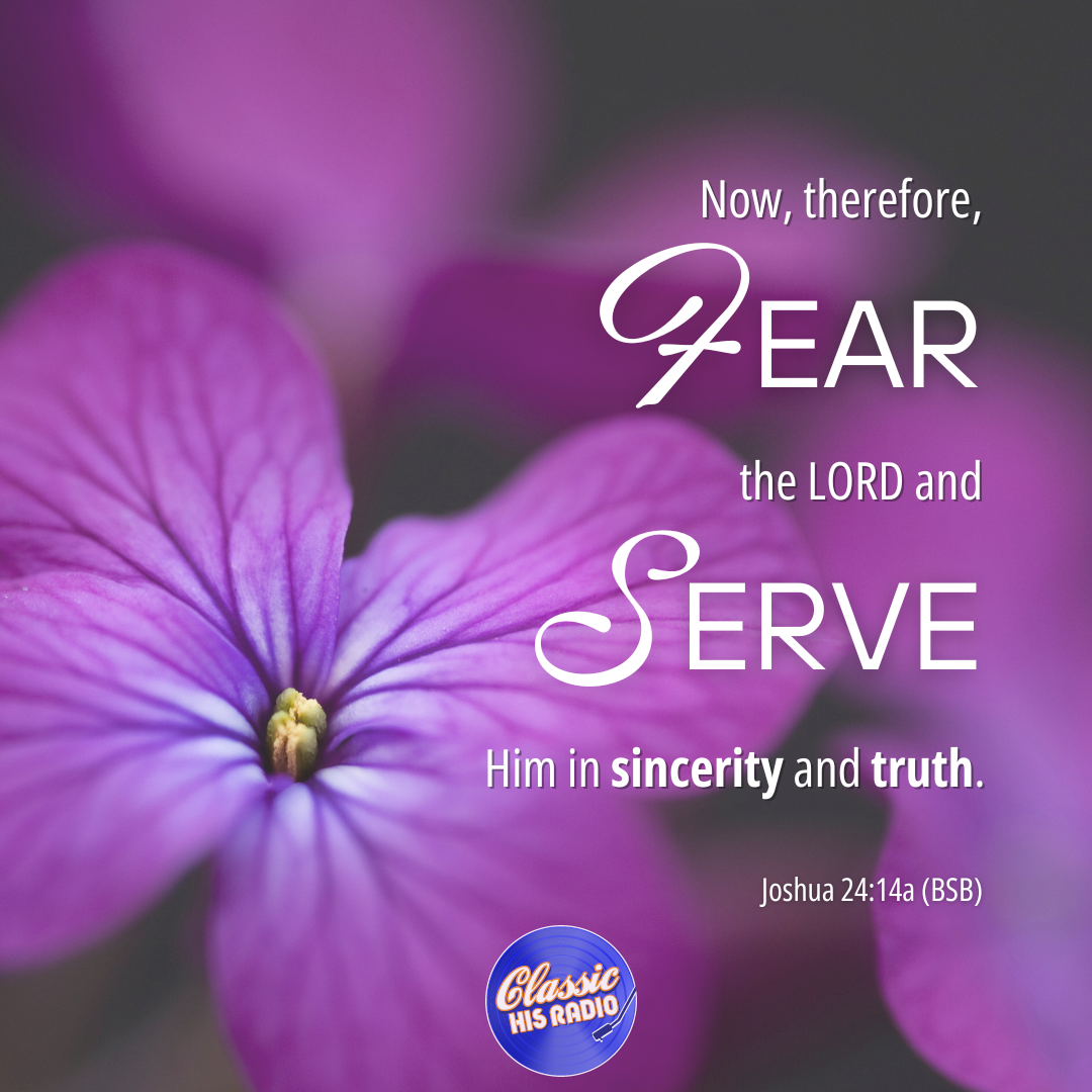 Joshua 24:14a - Verse of the Day