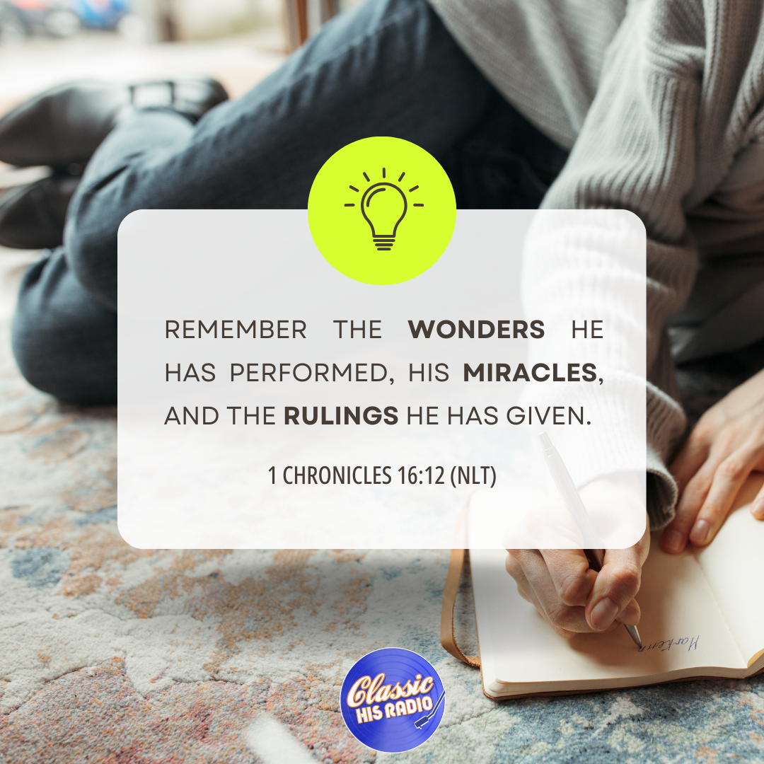 1 Chronicles 16:12 - Verse of the Day