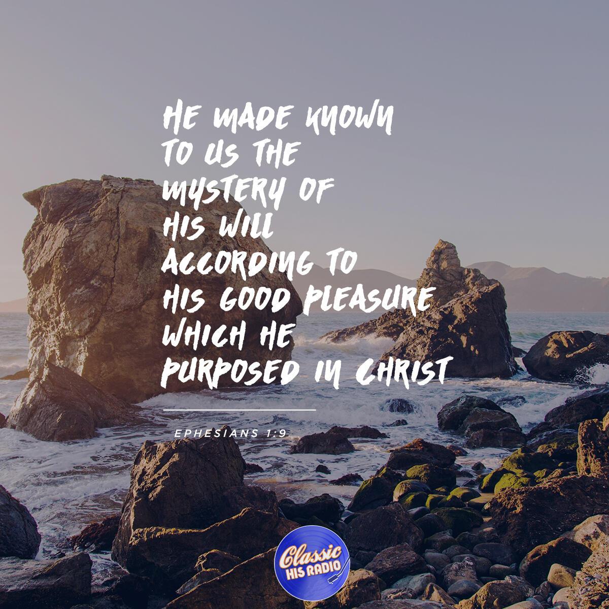 Ephesians 1:9 - Verse of the Day