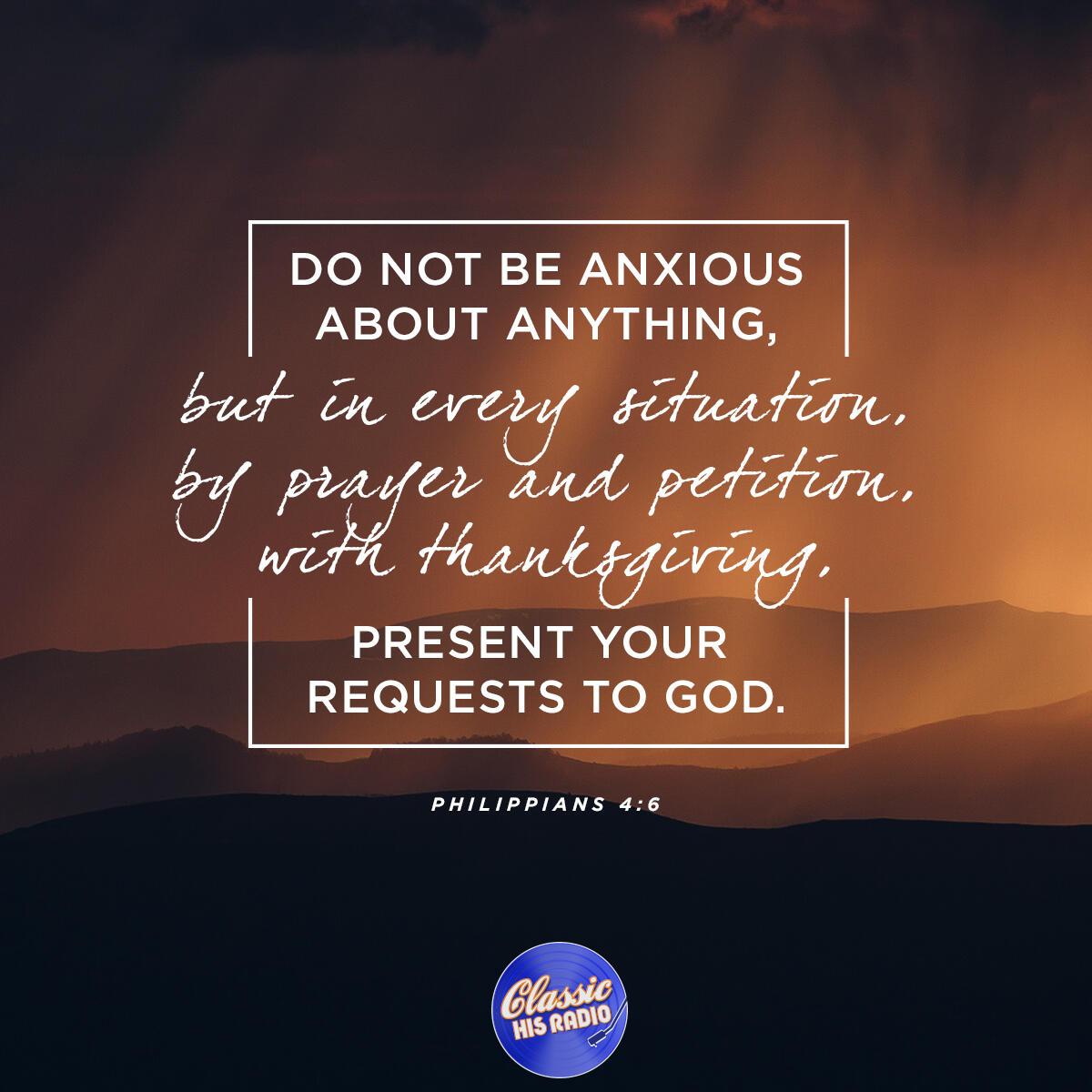 Philippians 4:6 - Verse of the Day