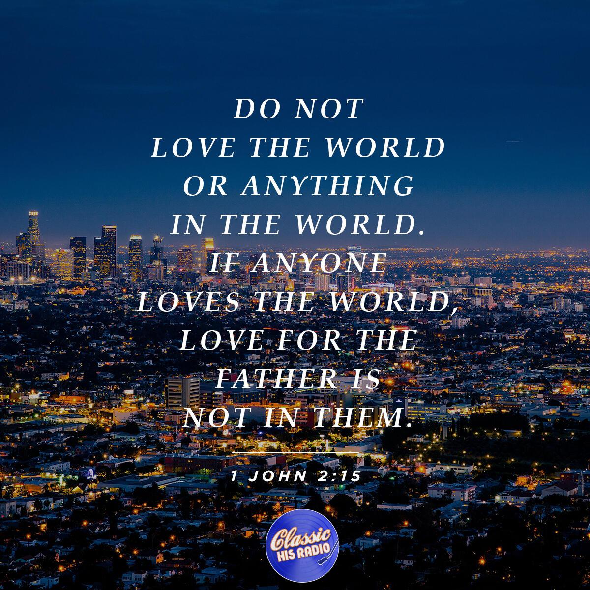 1 John 2:15 - Verse of the Day