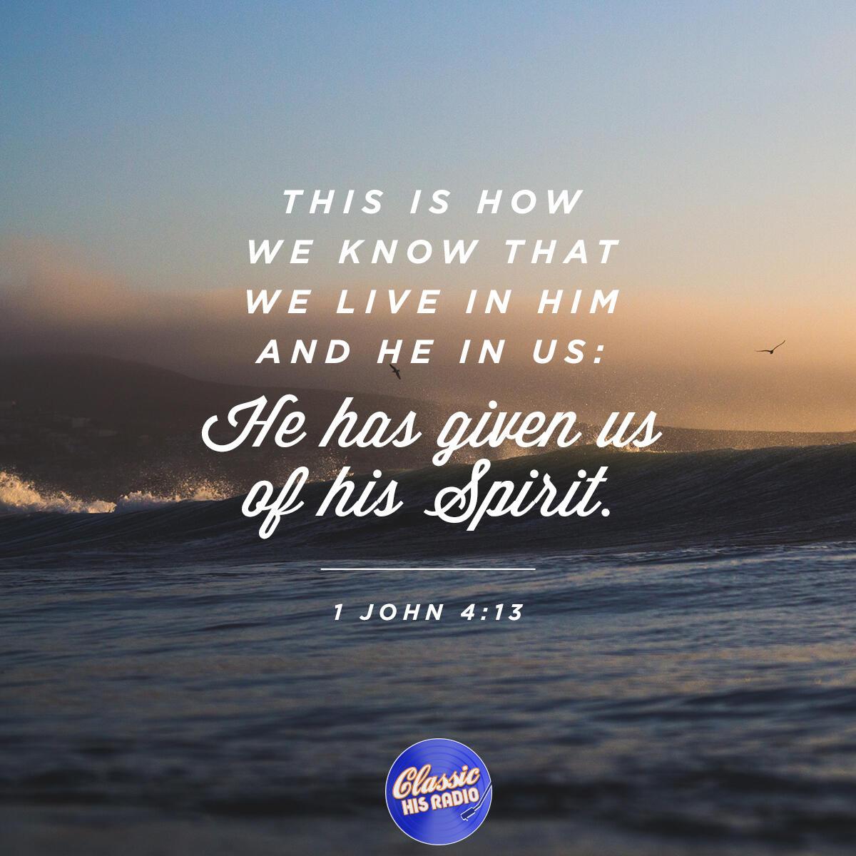 1 John 4:13 - Verse of the Day