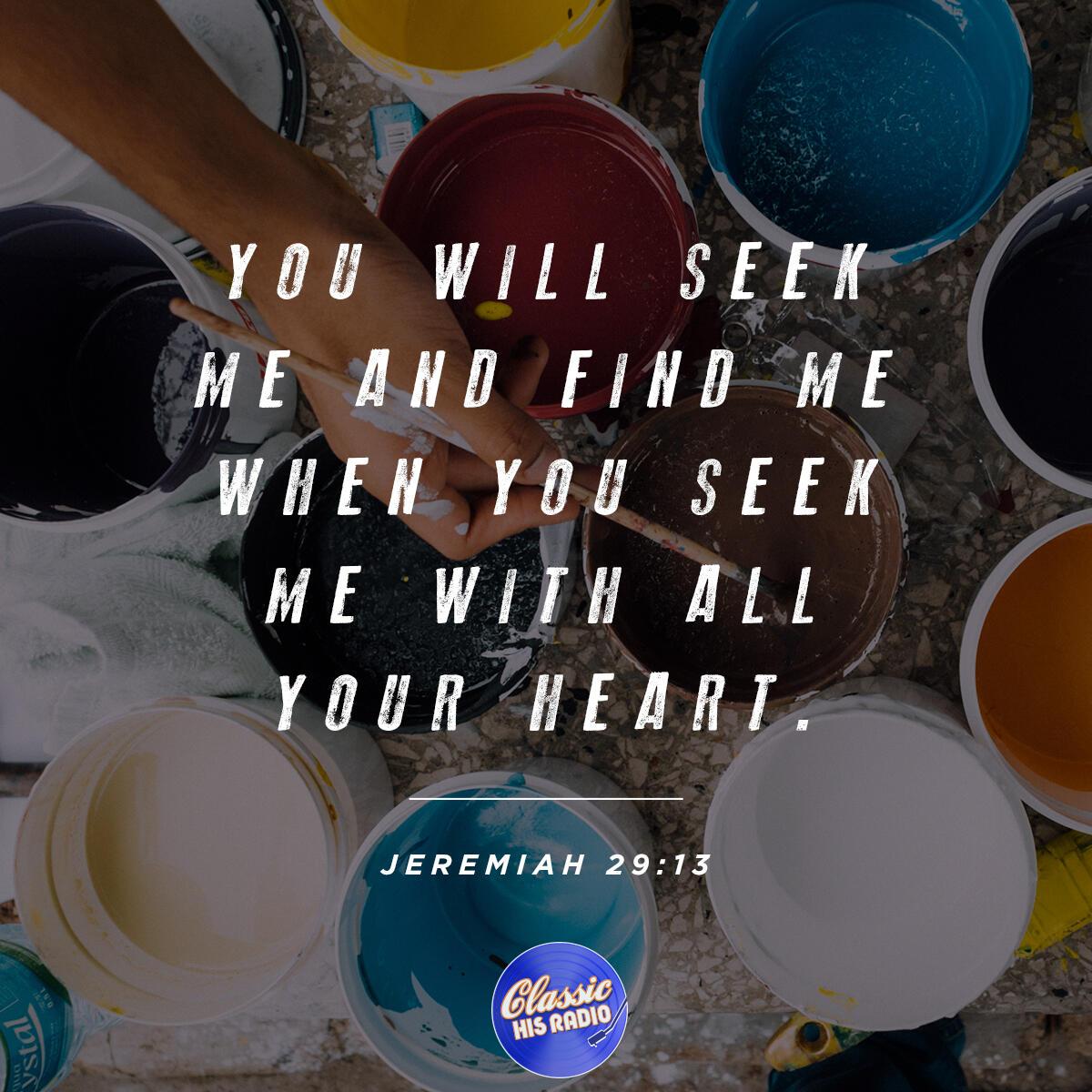 Jeremiah 29:13 - Verse of the Day
