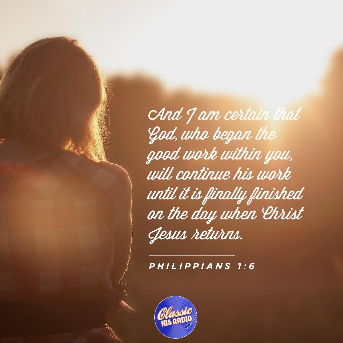 Philippians 1:6 - Verse of the Day