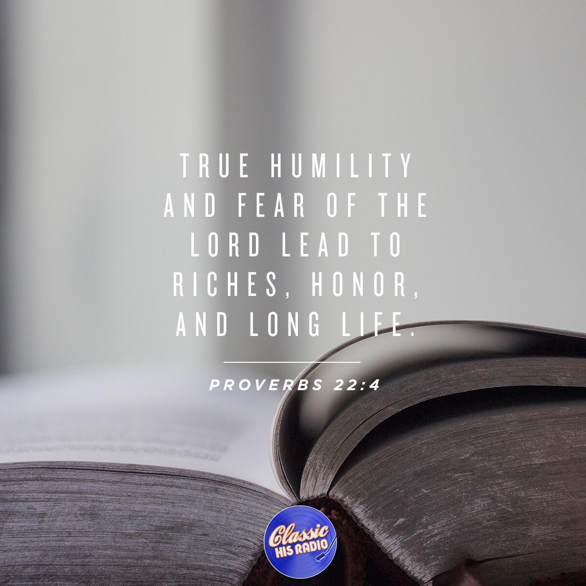 Proverbs 22:4 - Verse of the Day