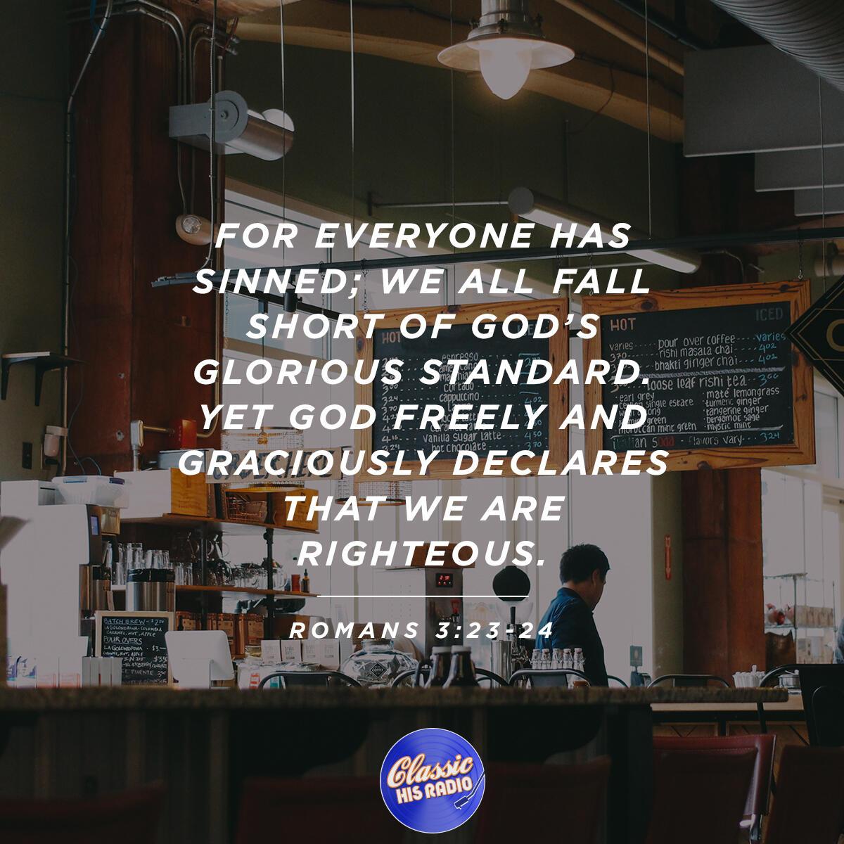 Romans 3:23-24 - Verse of the Day