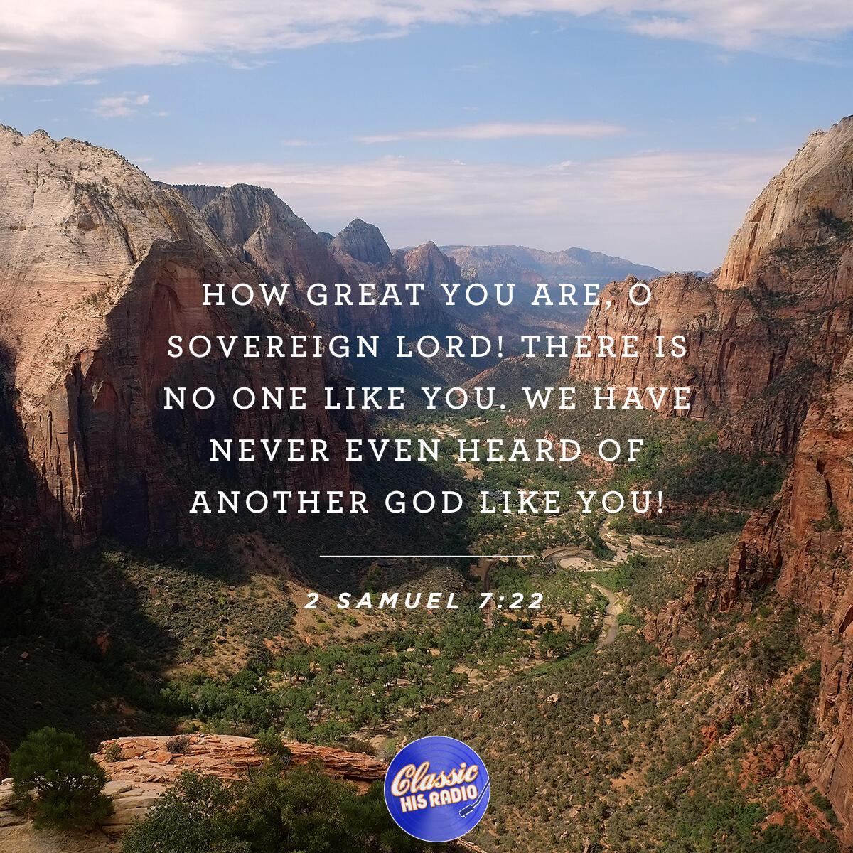 2 Samuel 7:22 - Verse of the Day