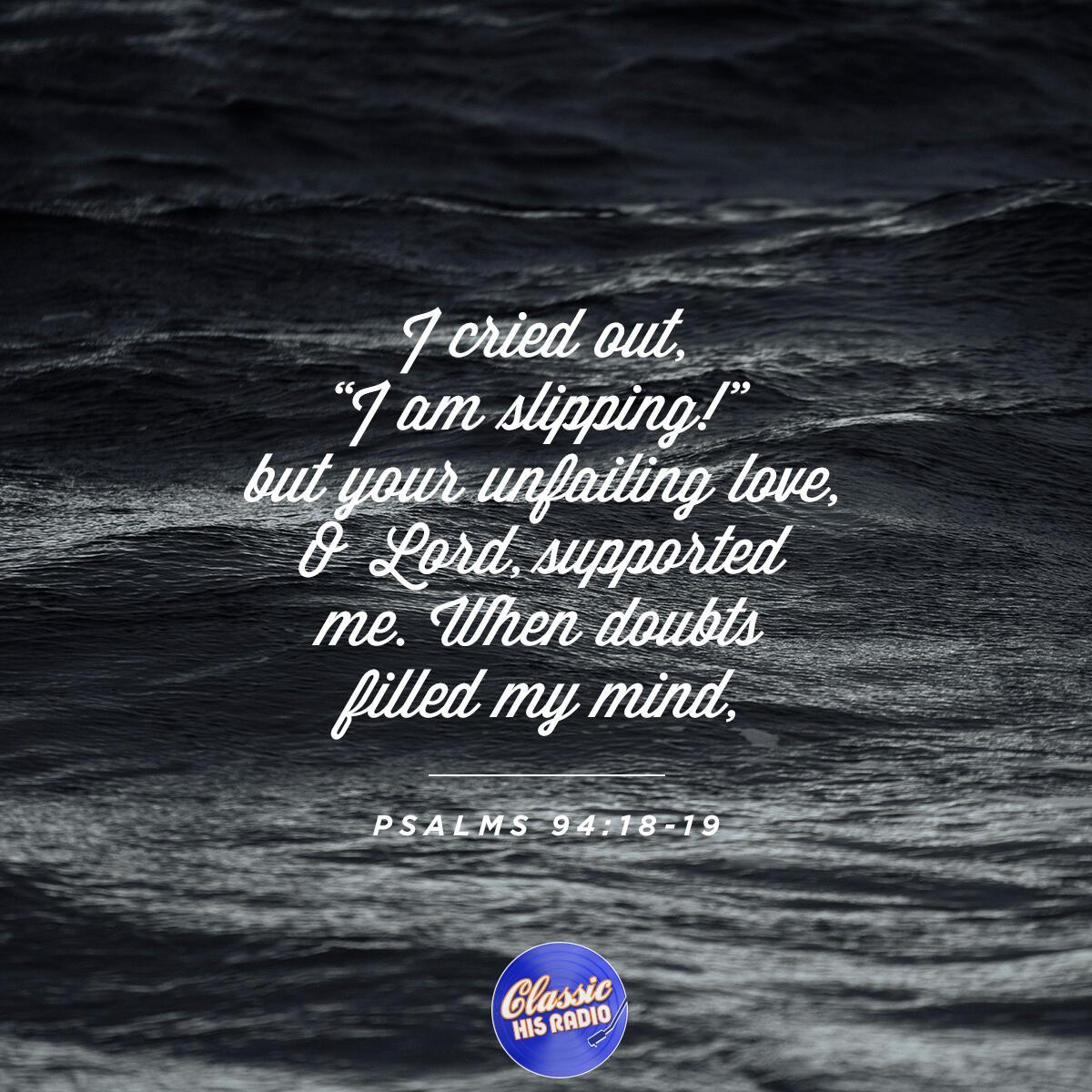 Psalms 94:18-19 - Verse of the Day