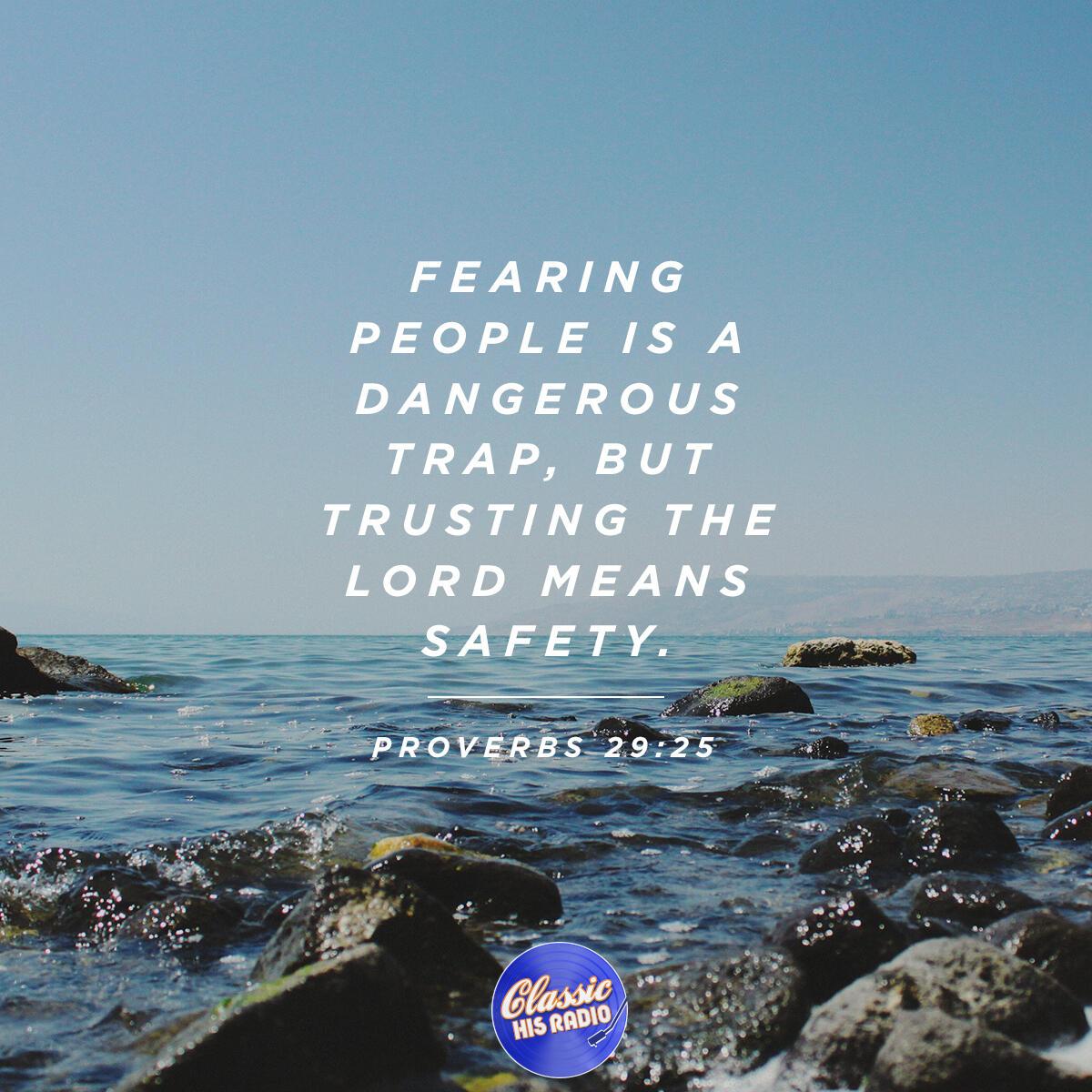 Proverbs 29:25 - Verse of the Day