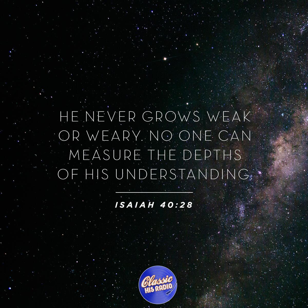 Isaiah 40:28 - Verse of the Day