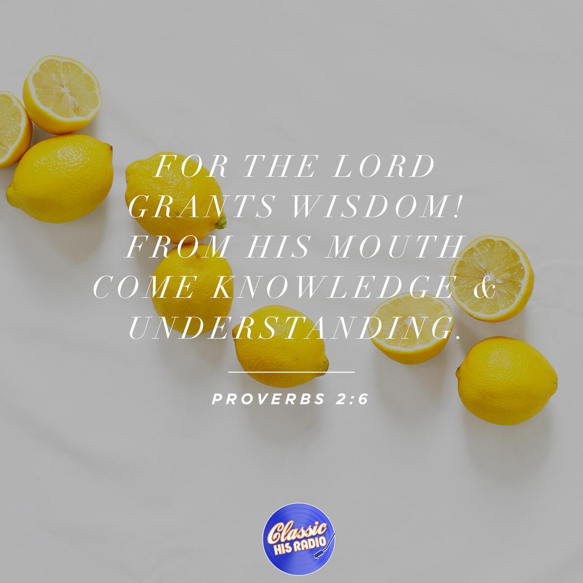 Proverbs 2:6 - Verse of the Day
