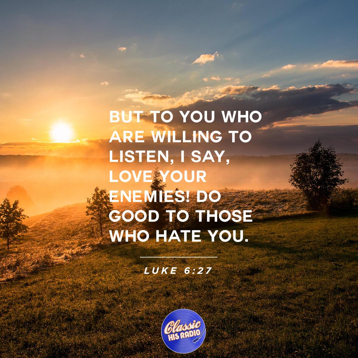 Luke 6:27 - Verse of the Day