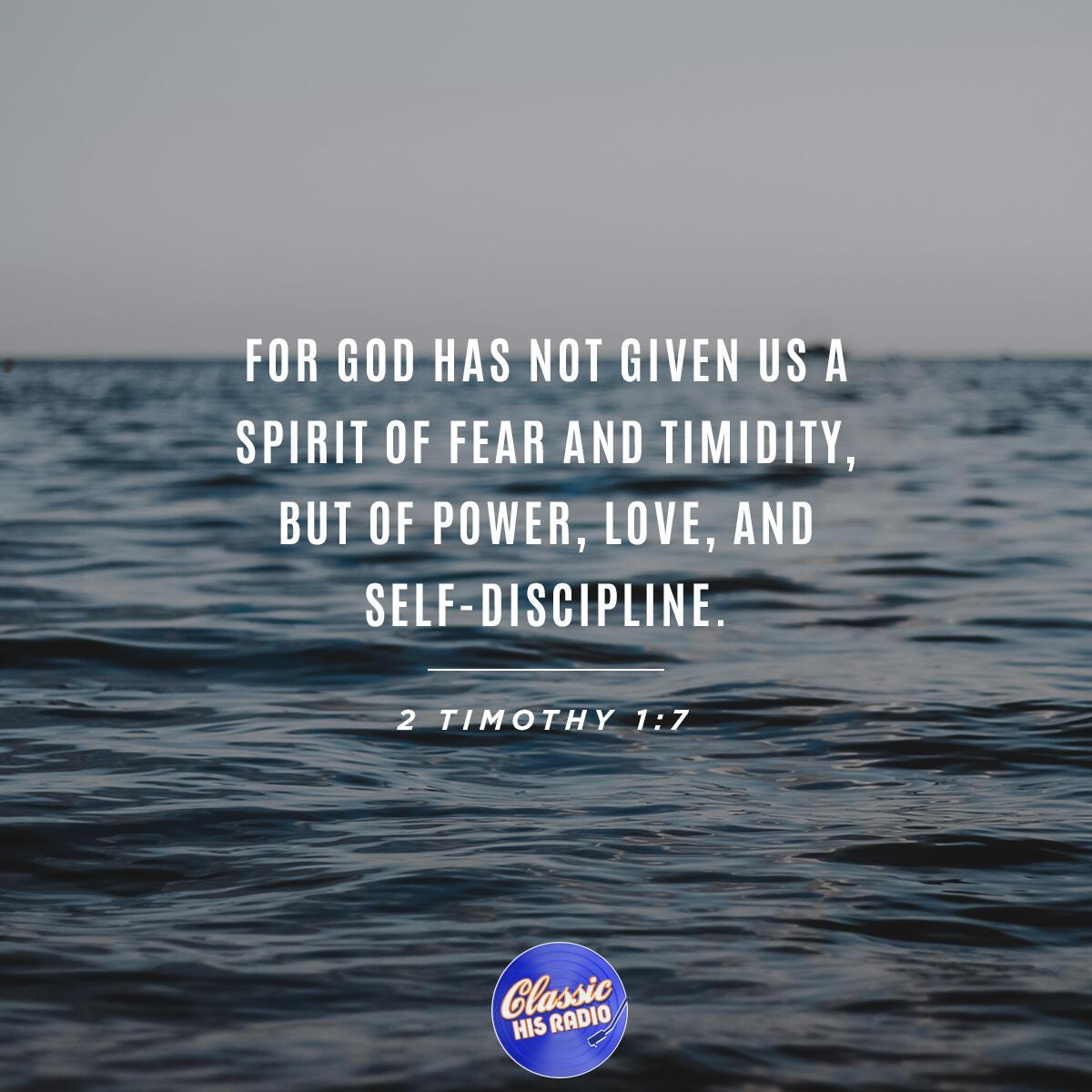 2 Timothy 1:7 - Verse of the Day