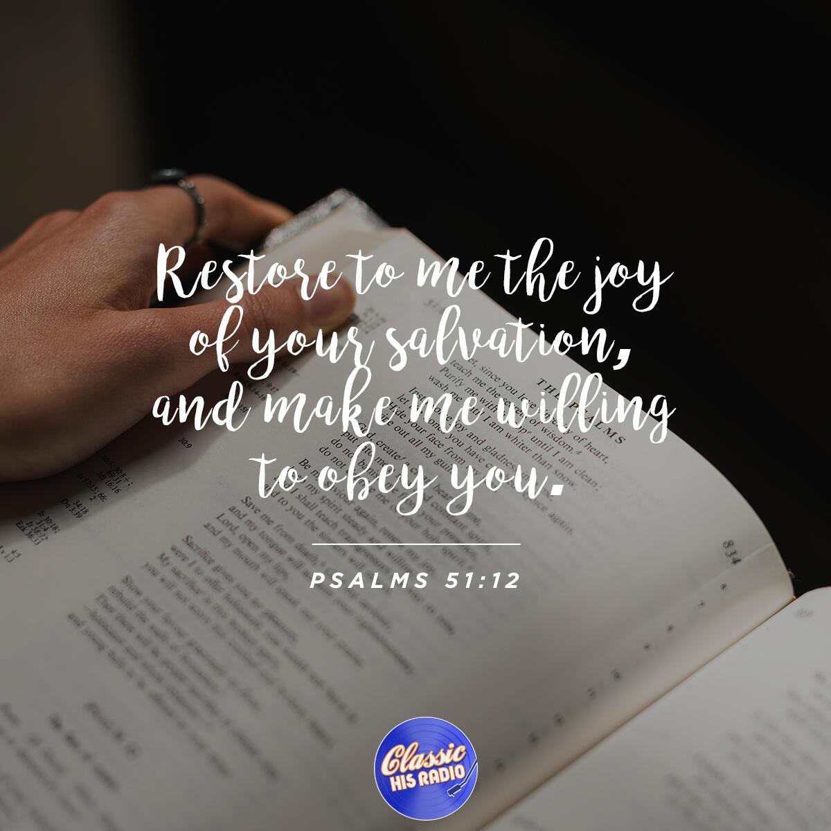 Psalms 51:12 - Verse of the Day