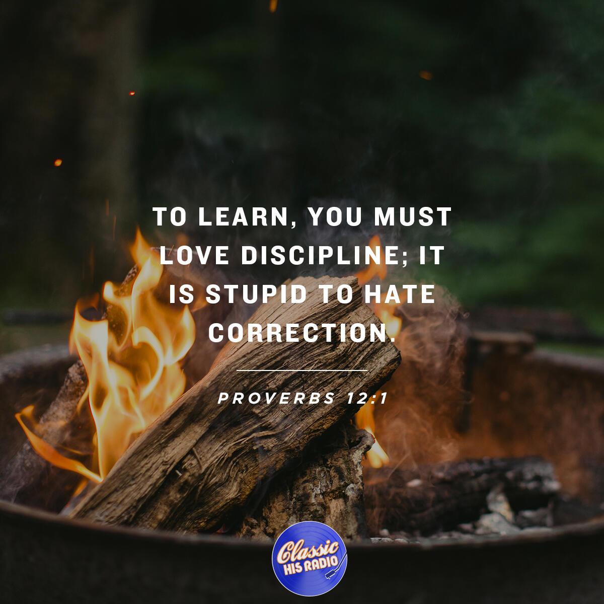 Proverbs 12:1 - Verse of the Day