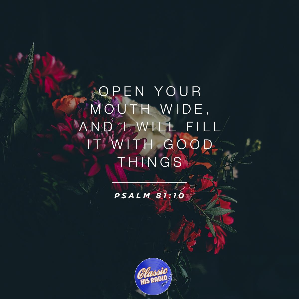 Psalm 81:10 - Verse of the Day