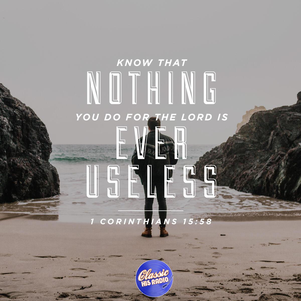 1 Corinthians 15:58 - Verse of the Day