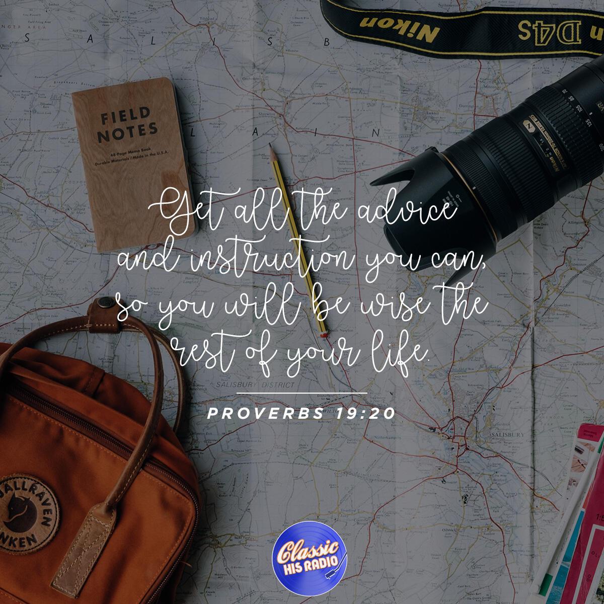 Proverbs 19:20 - Verse of the Day