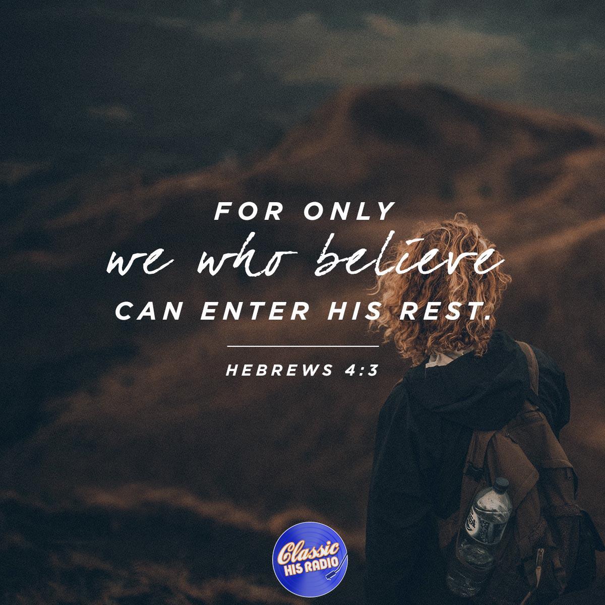 Hebrews 4:3 - Verse of the Day