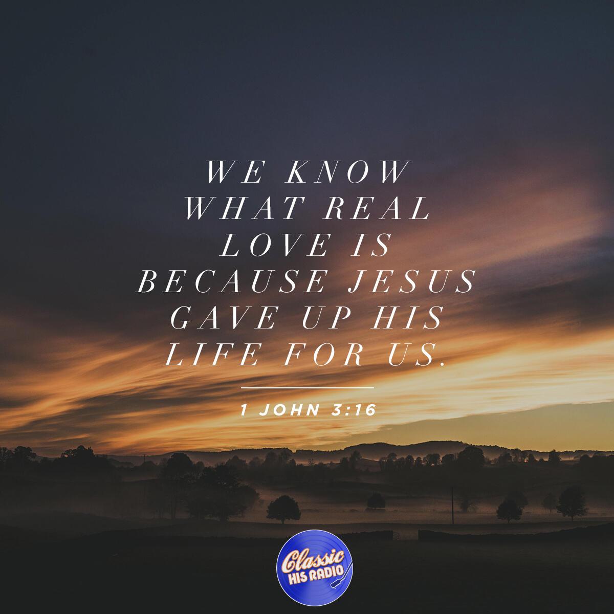 1 John 3:16 - Verse of the Day