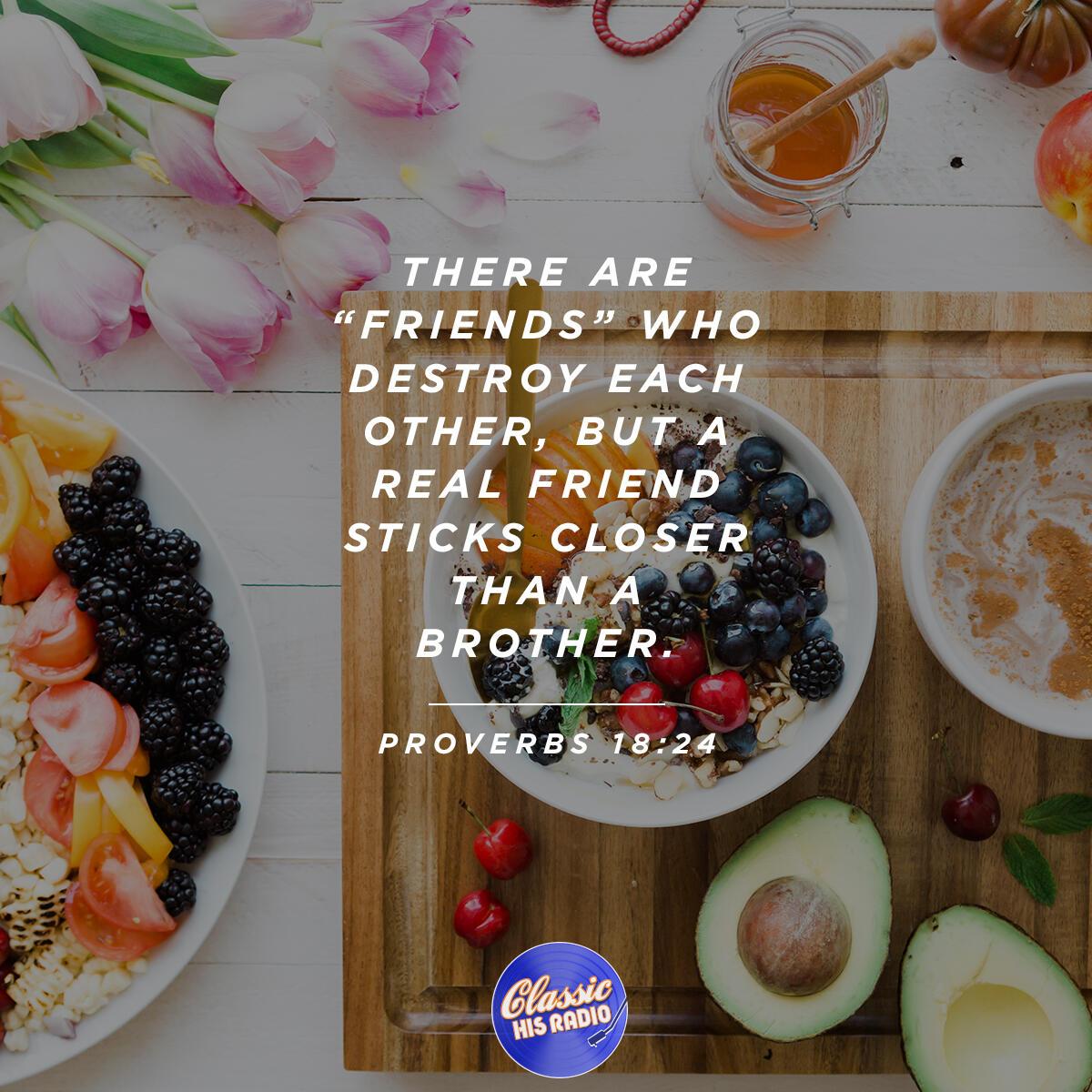 Proverbs 18:24 - Verse of the Day