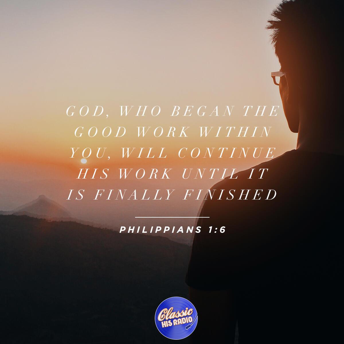 Philippians 1:6 - Verse of the Day