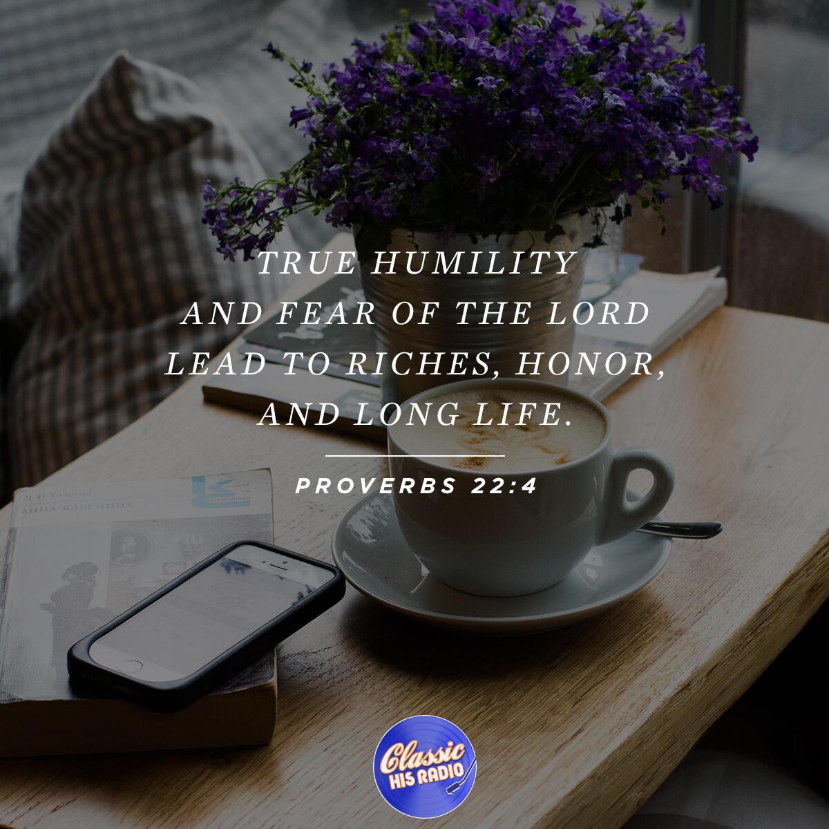 Proverbs 22:4 - Verse of the Day