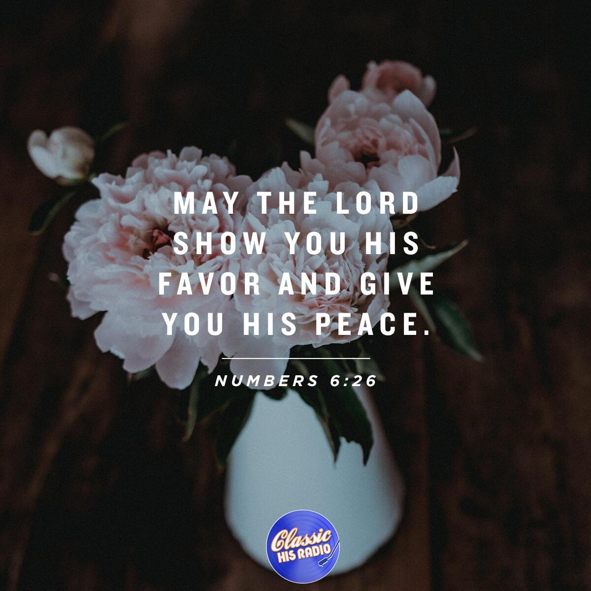 Numbers 6:26 - Verse of the Day