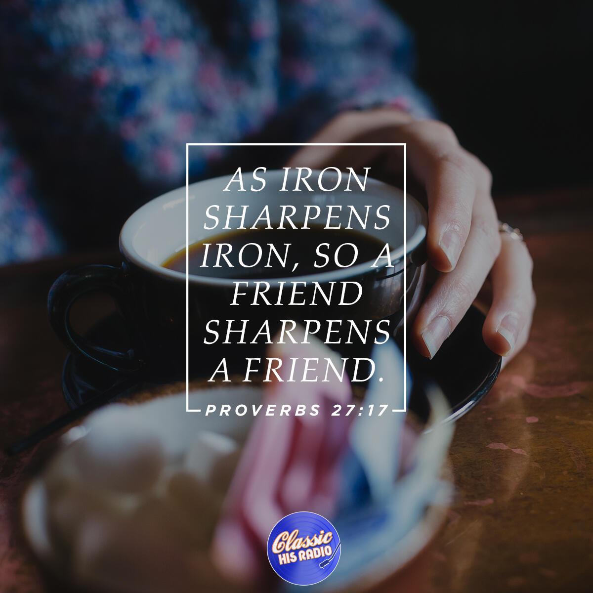 Proverbs 27:17 - Verse of the Day