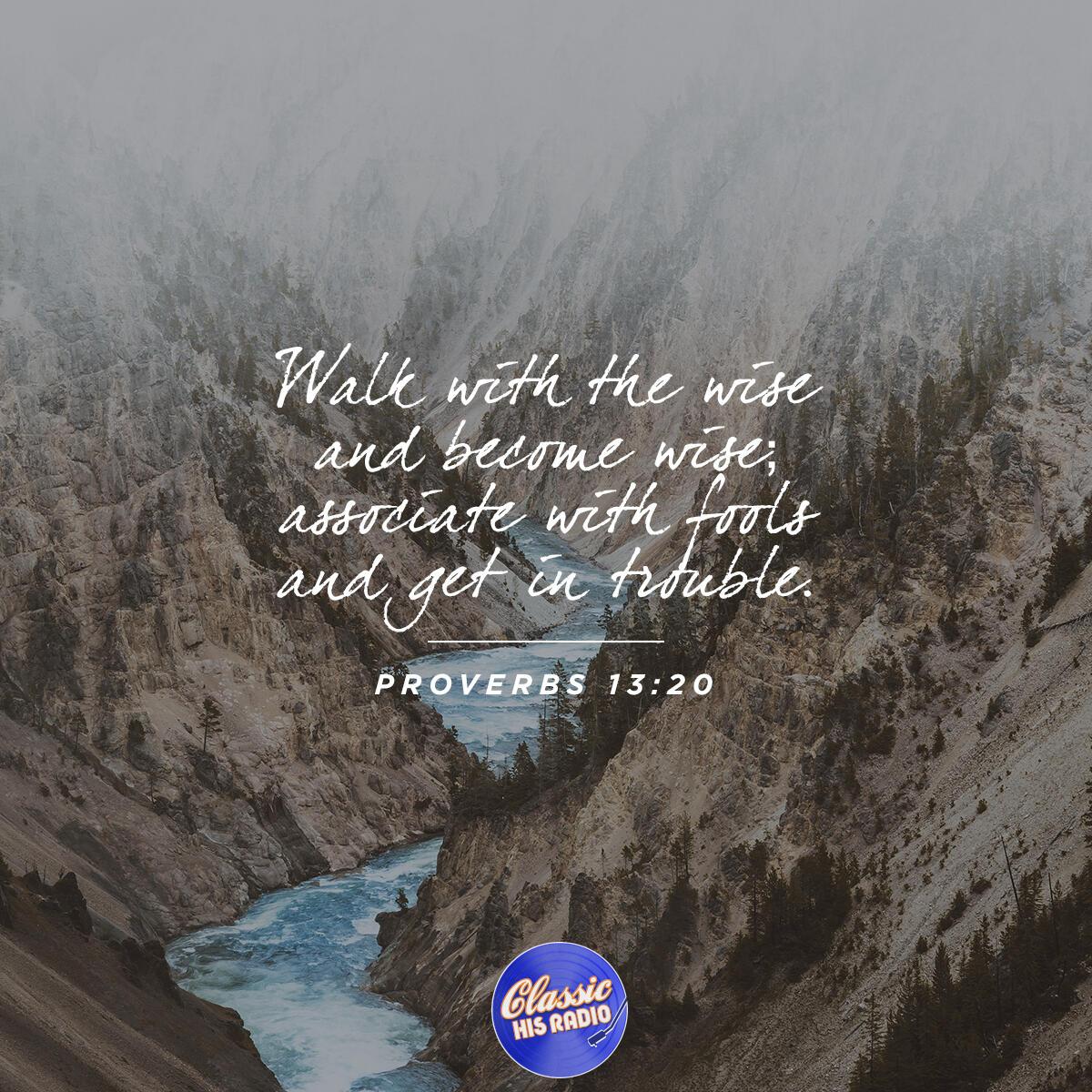 Proverbs 13:20 - Verse of the Day