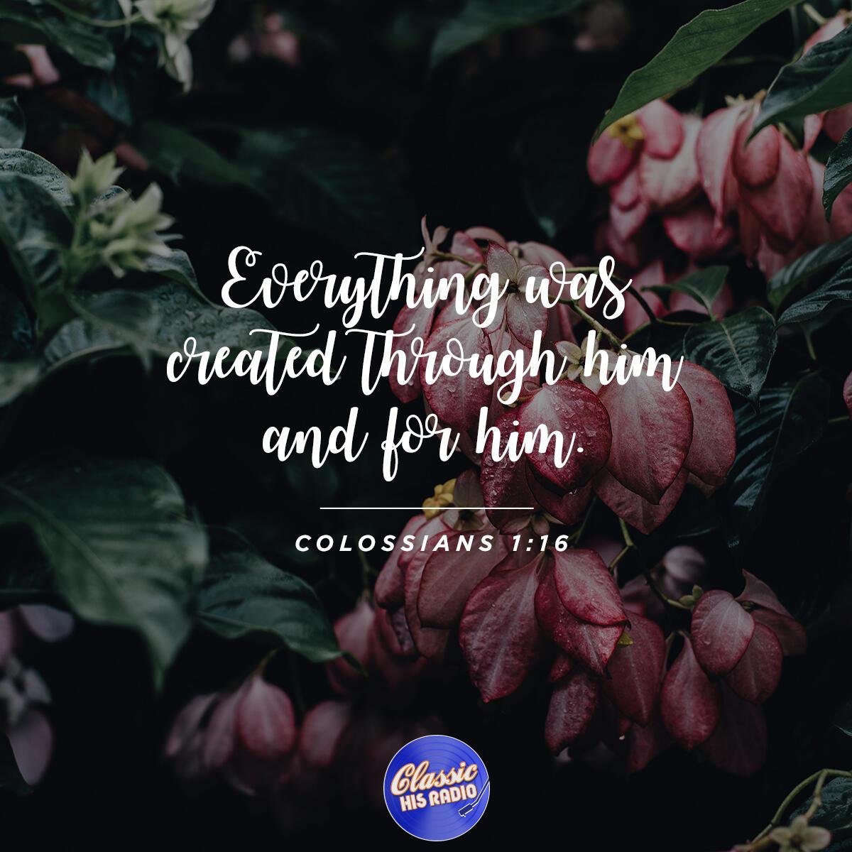 Colossians 1:16 - Verse of the Day