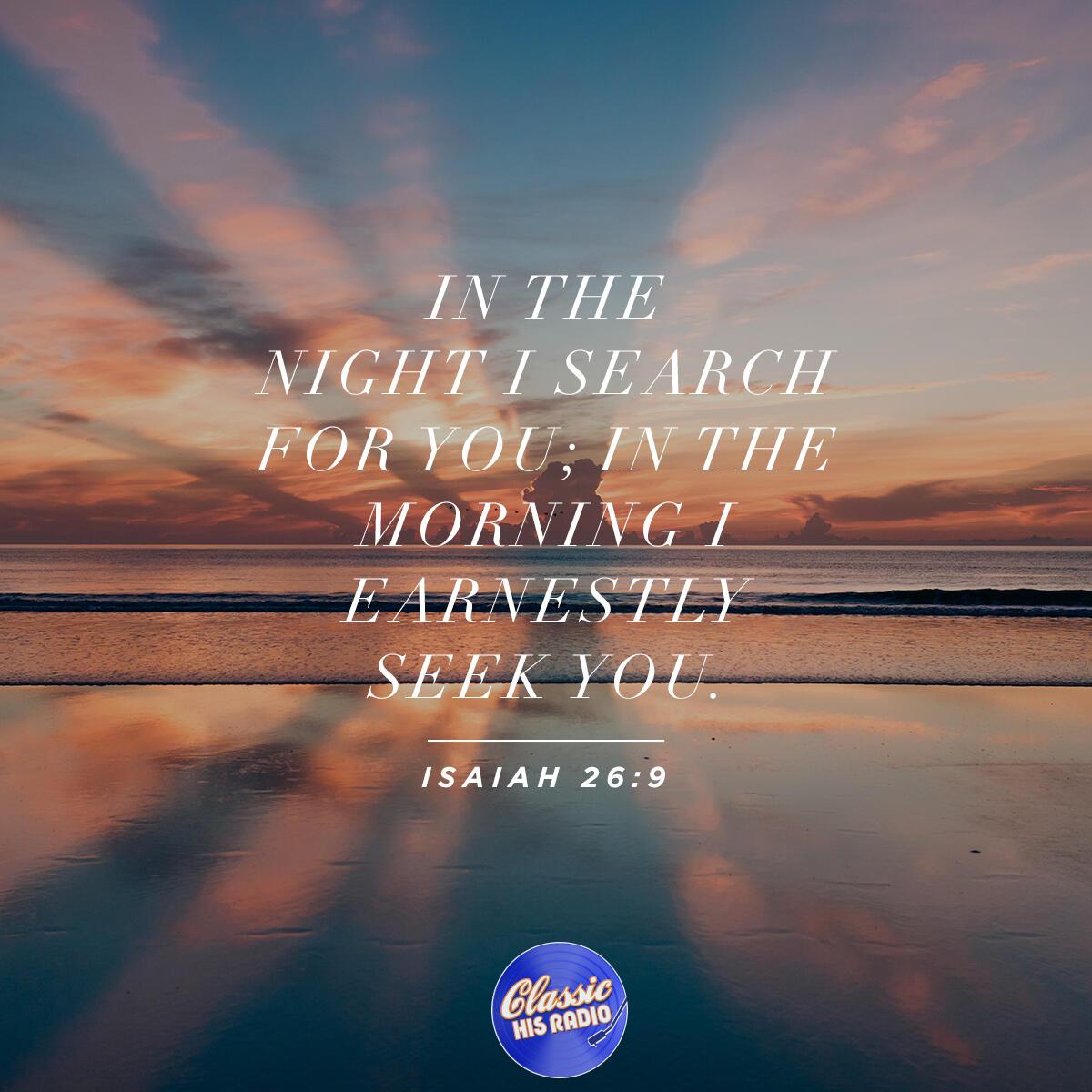 Isaiah 26:9 - Verse of the Day