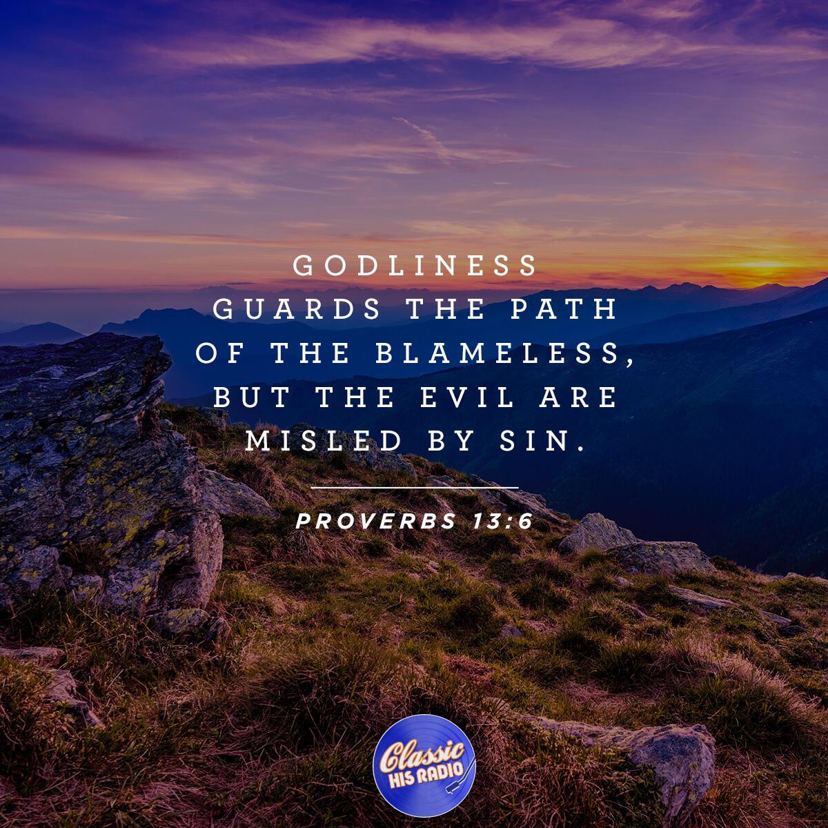 Proverbs 13:6 - Verse of the Day