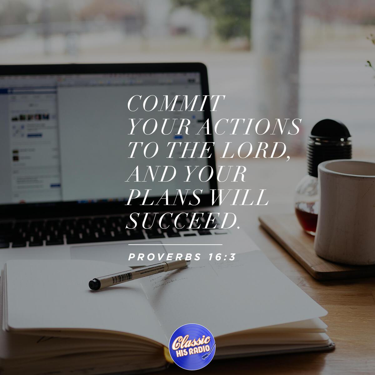 Proverbs 16:3 - Verse of the Day