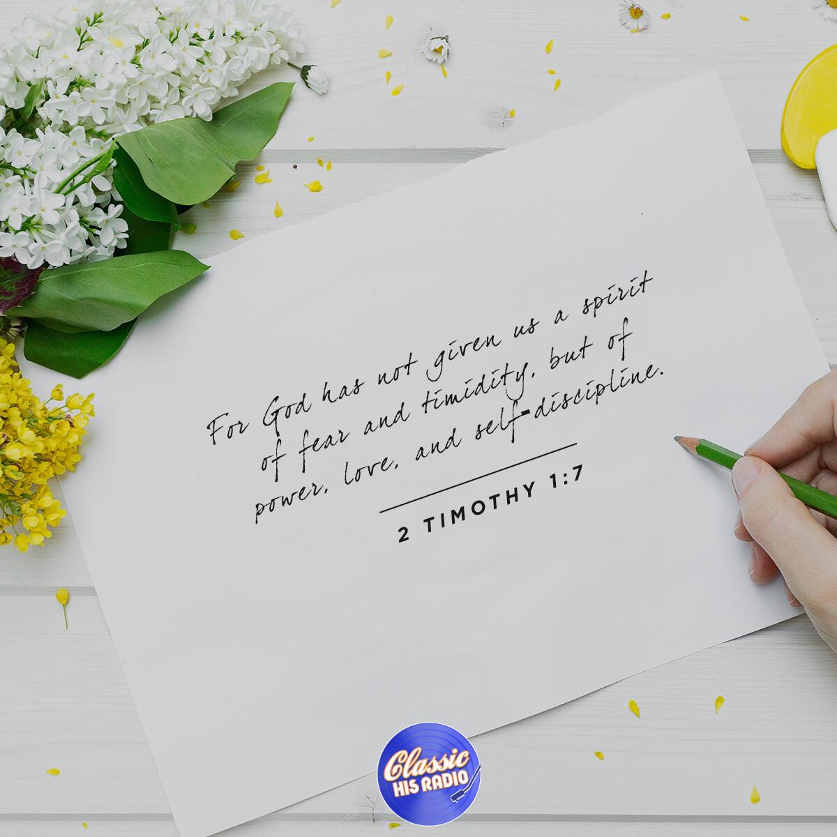 2 Timothy 1:7 - Verse of the Day