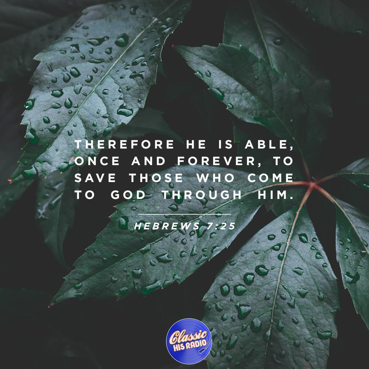 Hebrews 7:25 - Verse of the Day