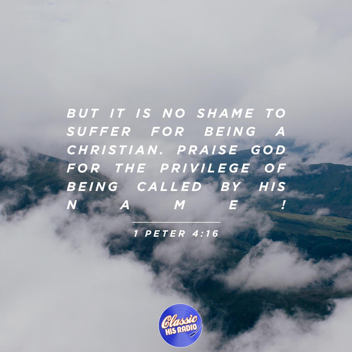 1 Peter 4:16 - Verse of the Day