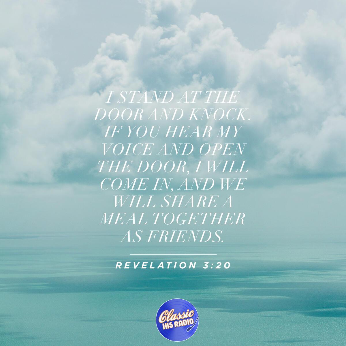 Revelation 3:20 - Verse of the Day