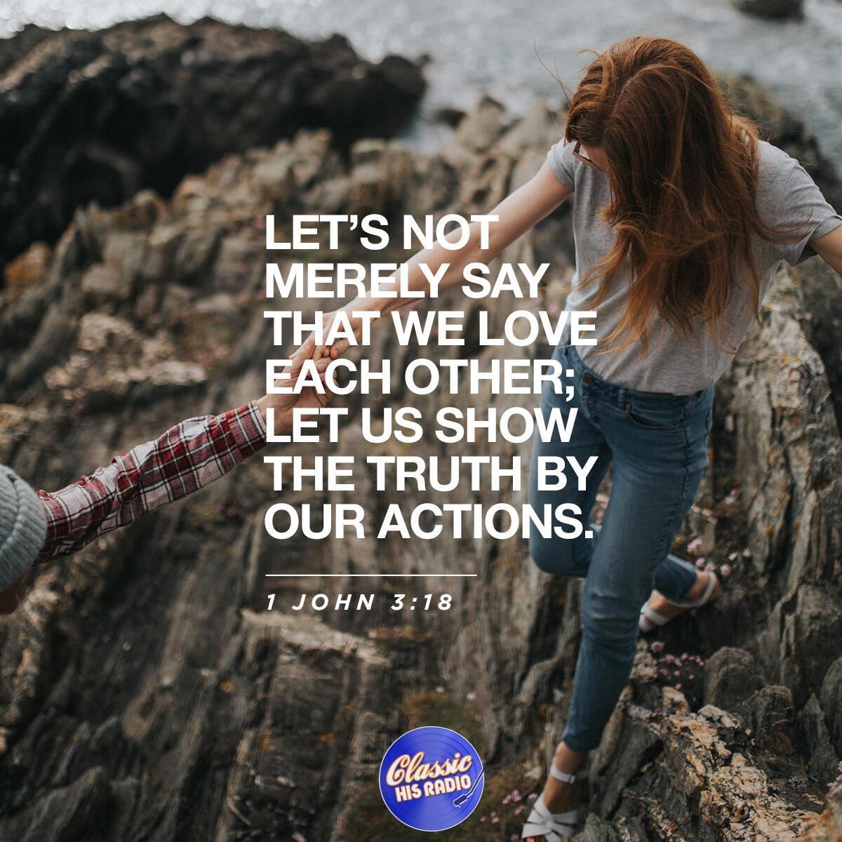1 John 3:18 - Verse of the Day