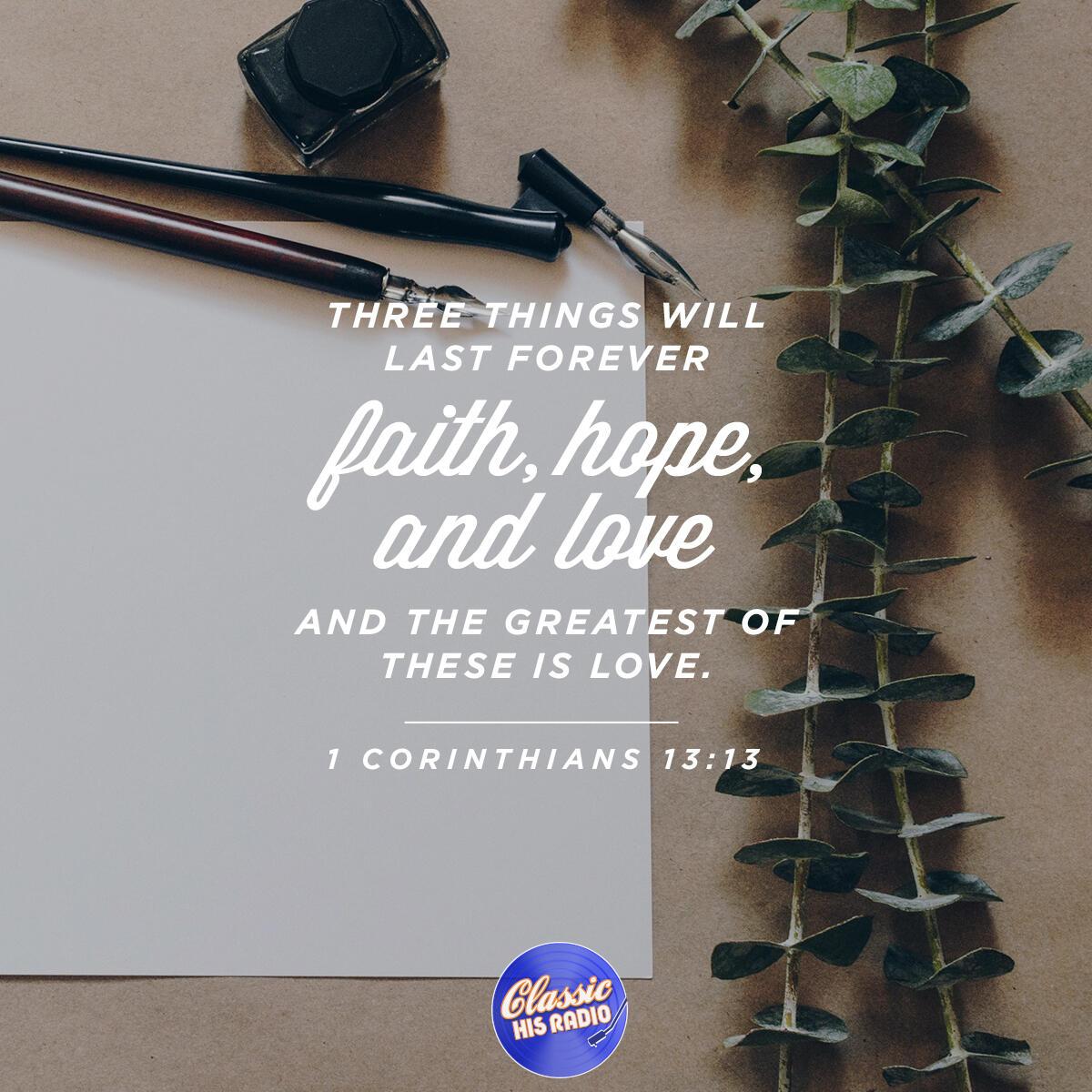 1 Corinthians 13:13 - Verse of the Day