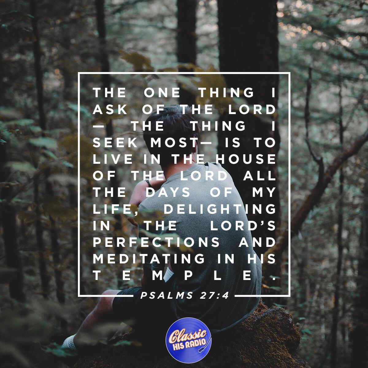 Psalms 27:4 - Verse of the Day