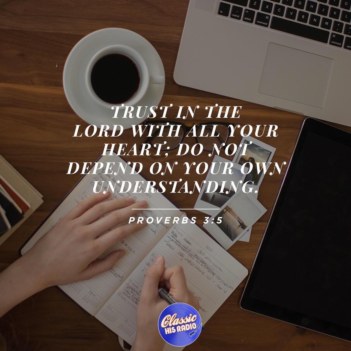 Proverbs 3:5 - Verse of the Day
