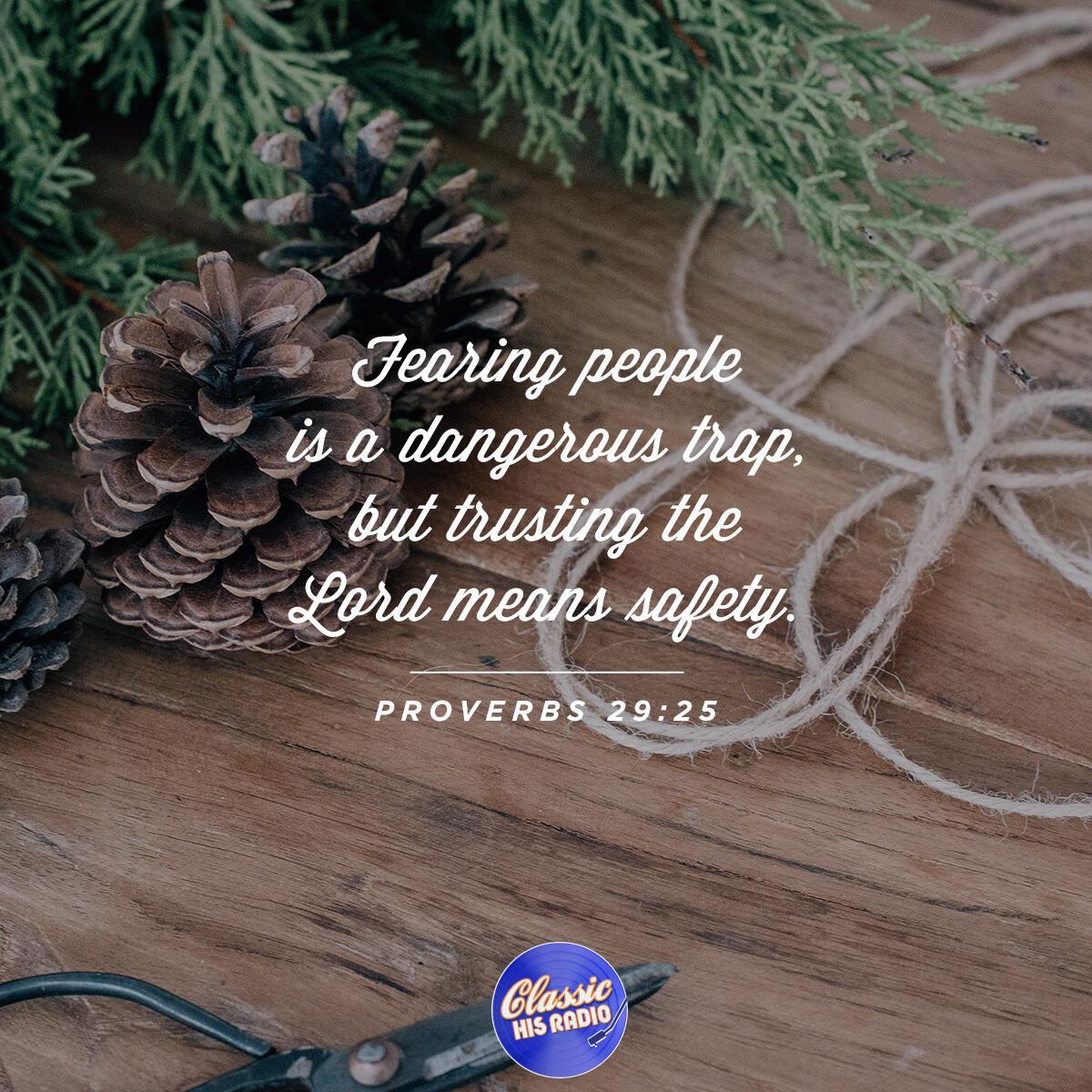 Proverbs 29:25 - Verse of the Day