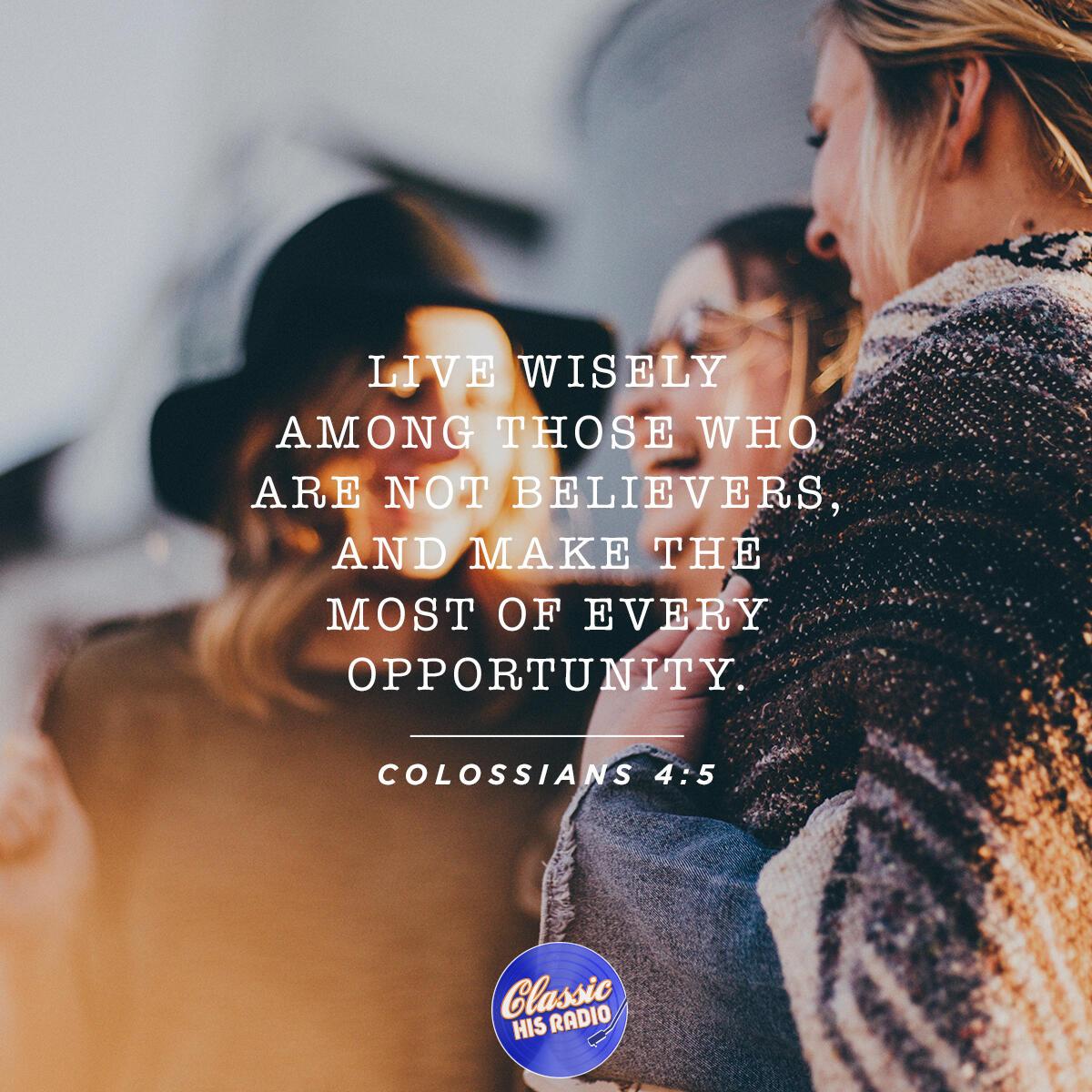 Colossians 4:5 - Verse of the Day