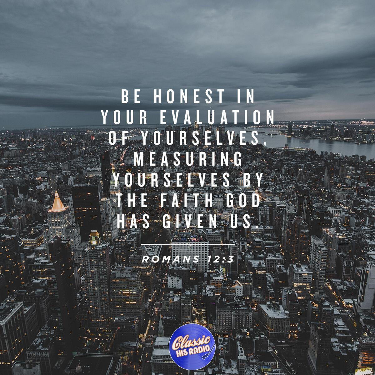 Romans 12:3 - Verse of the Day