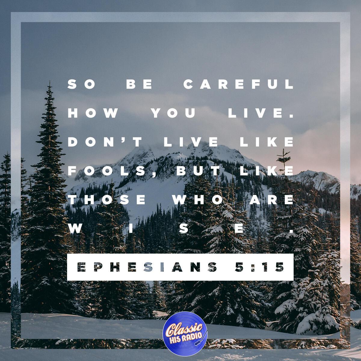 Ephesians 5:15 - Verse of the Day