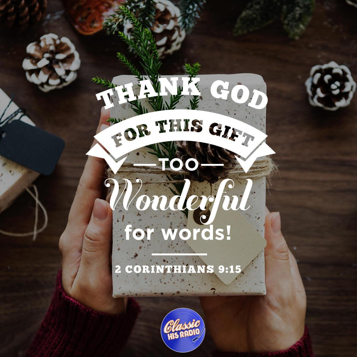 2 Corinthians 9:15 - Verse of the Day
