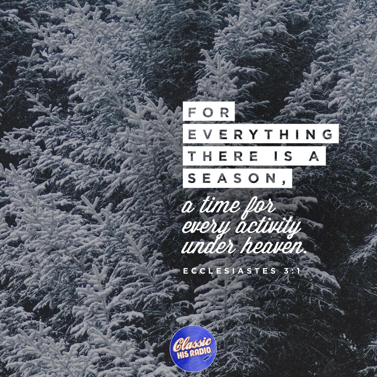 Ecclesiastes 3:1 - Verse of the Day