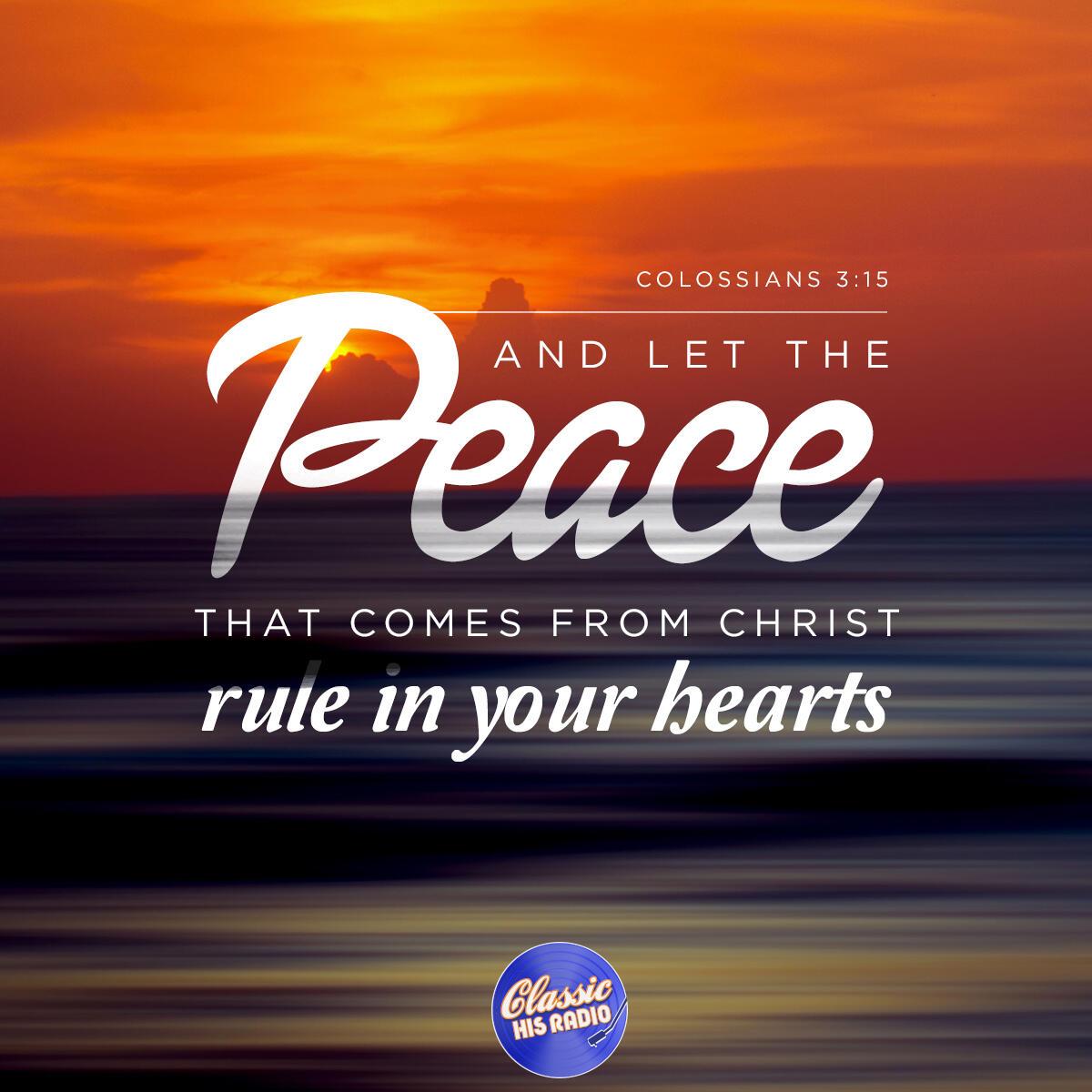 Colossians 3:15 - Verse of the Day